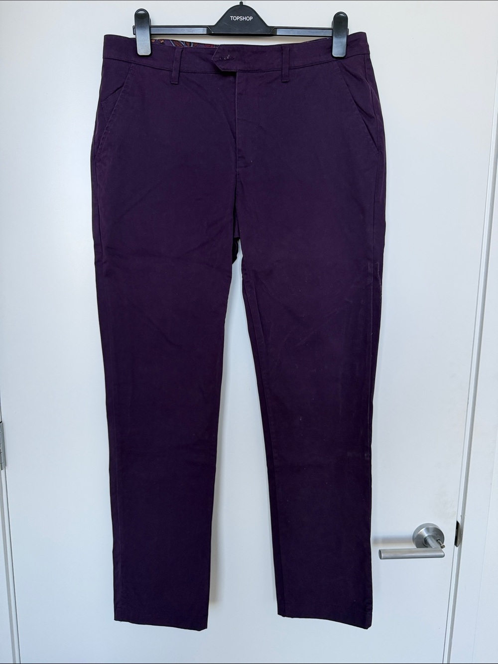 Lords of Harlech purple trousers